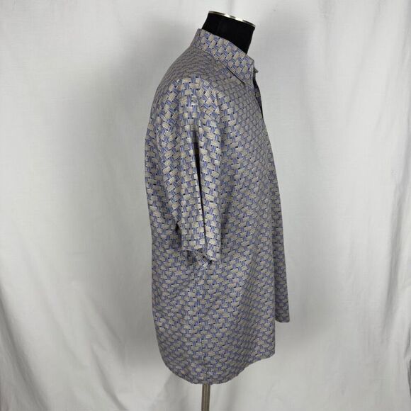 Tori Richard Floral Blue Short Sleeve Hawaiian Shirt - Men’s XL - Picture 2 of 8